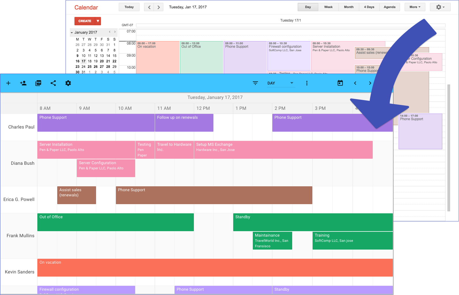 Google Gantt Chart App