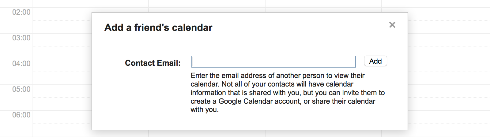 See other people's Google Calendar