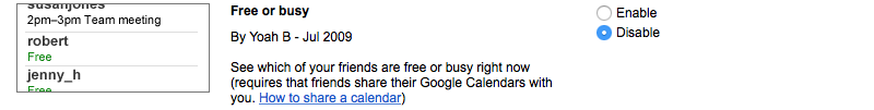 See who is free or busy in Google Calendar