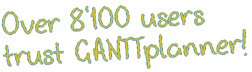 Over 5,600 users trust GANTTplanner!